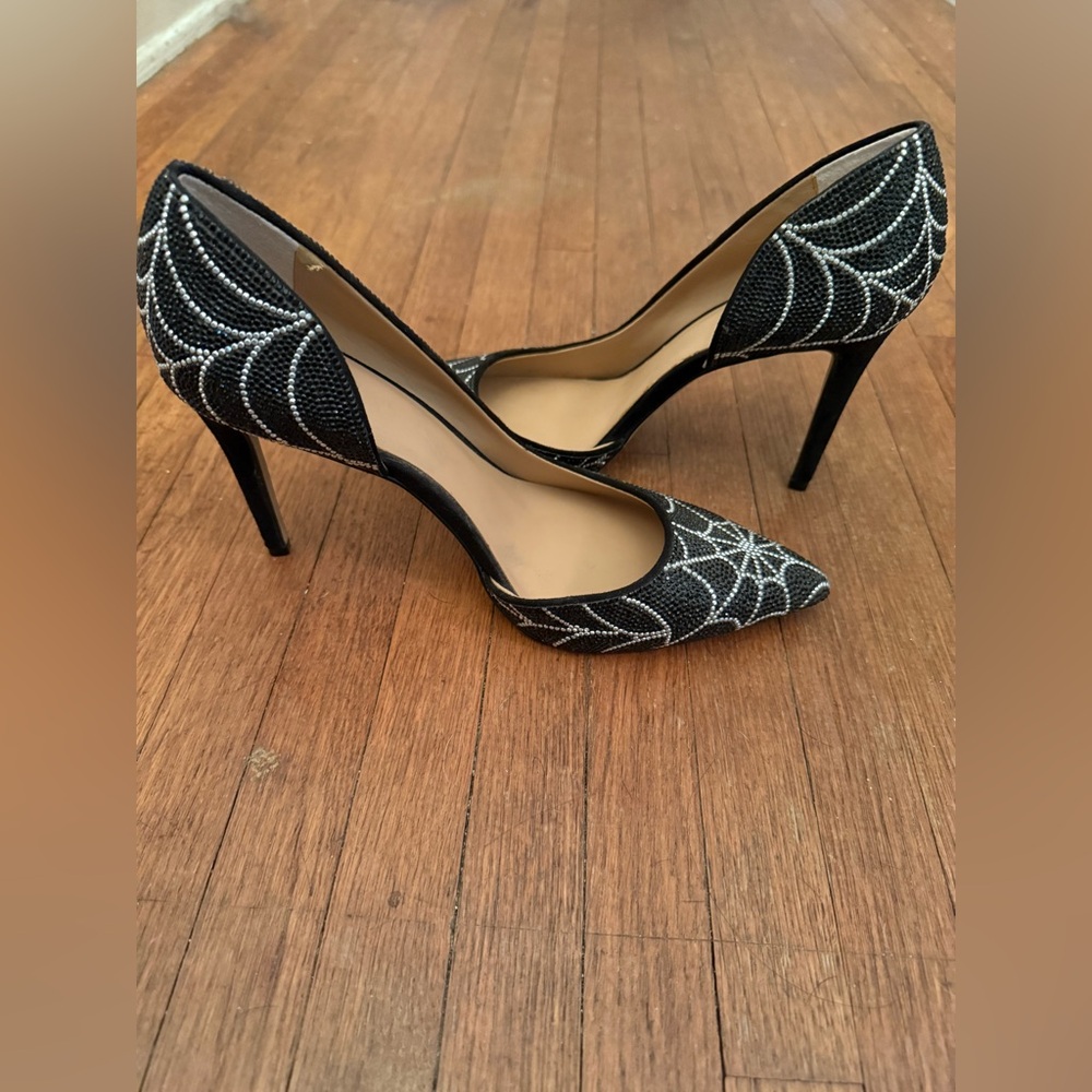 INC Kenjay D’orsay Rhinestone Spiderweb pumps US 8 - Picture 5 of 7